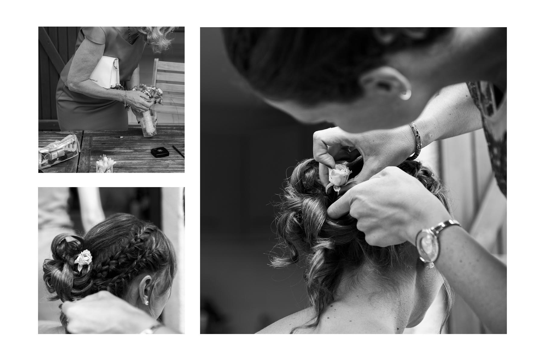 images de mariage, cérémonie civile en noir et blanc à Toulouse, haute garonne